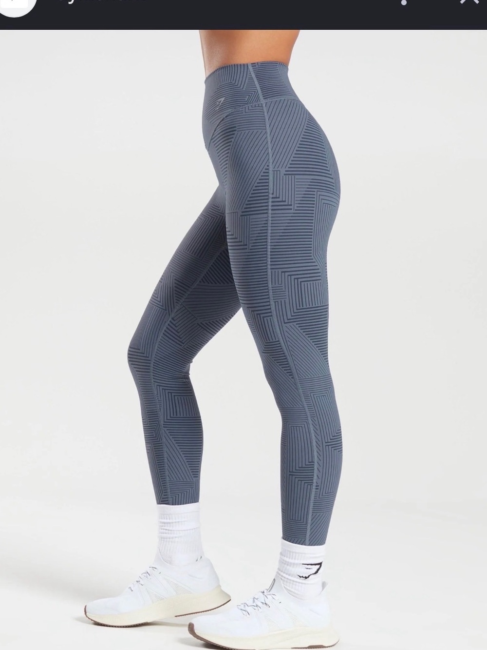 Gymshark Elevate Leggings in Evening Blue - small